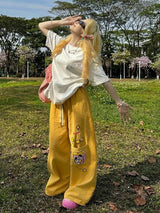 Litlookz Studio Y2K Embroidered Wide Leg Pants, view 3