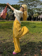 Litlookz Studio Y2K Embroidered Wide Leg Pants, view 4