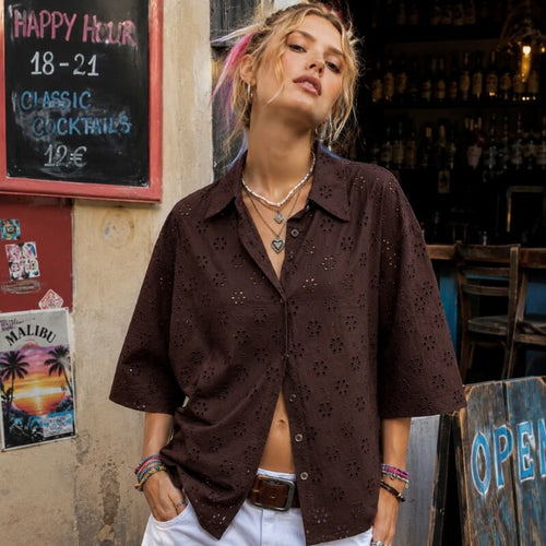 Litlookz Studio Y2K Eyelet Shirt
