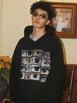 Litlookz Studio Y2K Eyes Hoodie, view 2