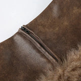Litlookz Studio Y2K Faux Fur Mini Skirt, view 4