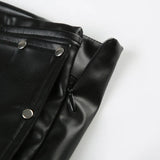 Litlookz Studio Y2K Faux Leather Studded Belt Shorts, view 5