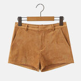 Litlookz Studio Y2K Faux Suede Shorts, view 3