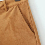 Litlookz Studio Y2K Faux Suede Shorts, view 6