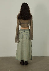 Litlookz Studio Y2K Fishnet Crop Shrug Sweater, view 6