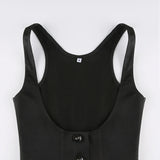 Litlookz Studio Y2K Fitted Button Up Vest, view 5