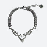 Litlookz Studio Y2K Flaming Heart Necklace, view 4