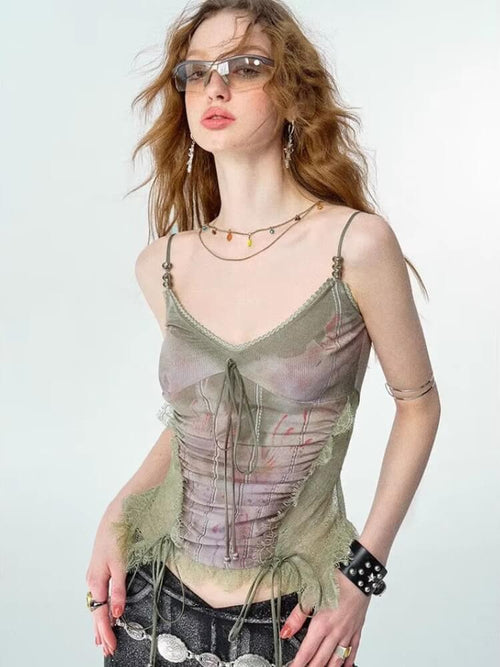 Litlookz Studio Y2K Floral Cami Top