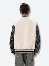 Litlookz Studio Y2K Floral Embroidered Bomber Jacket, view 3