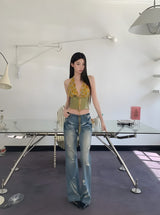 Litlookz Studio Y2K Floral Halter Crop Top, view 6