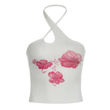 Litlookz Studio Y2K Floral Halter Neck Top, view 2