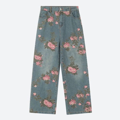 Litlookz Studio Y2K Floral Jeans