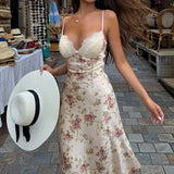 Litlookz Studio Y2K Floral Lace Bust Midi Dress, view 3