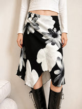 Litlookz Studio Y2K Floral Mesh Skirt, view 4