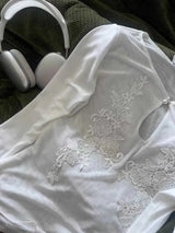 Litlookz Studio Y2K Floral Mesh Top, view 5