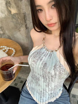 Litlookz Studio Y2K Floral Scarf Top, view 4