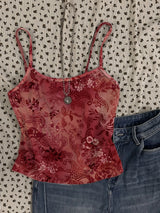 Litlookz Studio Y2K Floral Sheer Cami Crop Top, view 5