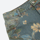 Litlookz Studio Y2K Floral Wide Leg Jeans, view 4