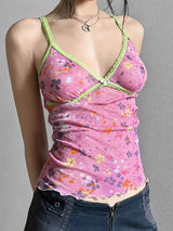 Litlookz Studio Y2K Flower Cami Top, view 2