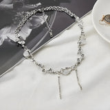 Litlookz Studio Y2K Flowers Beaded Chain Necklace, view 3