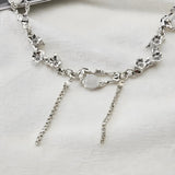Litlookz Studio Y2K Flowers Beaded Chain Necklace, view 4