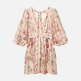 Litlookz Studio Y2K Flowy Tiered Mini Dress, view 4