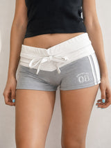 Litlookz Studio Y2K Foldover Micro Shorts, view 3