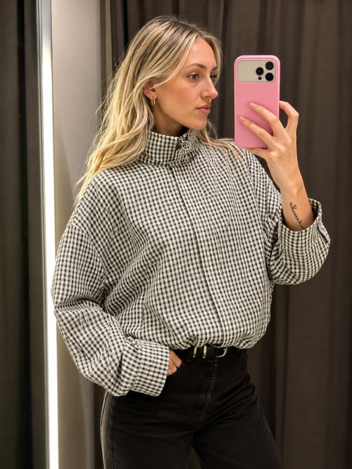 Litlookz Studio Y2K Gingham Zip Jacket