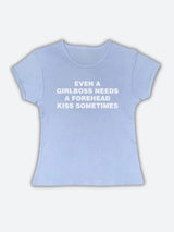 Litlookz Studio Y2K Girlboss Needs A Forehead Kiss Tee, view 4