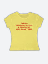 Litlookz Studio Y2K Girlboss Needs A Forehead Kiss Tee, view 5