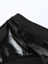 Litlookz Studio Y2K Goth Asymmetrical Mini Skirt, view 5