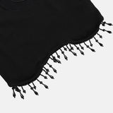 Litlookz Studio Y2K Goth Beaded Crop Top, view 6