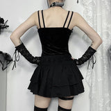 Litlookz Studio Y2K Goth Corset Mini Skirt, view 4