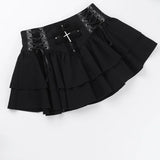 Litlookz Studio Y2K Goth Corset Mini Skirt, view 5