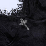Litlookz Studio Y2K Goth Cross Mini Dress, view 5
