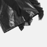 Litlookz Studio Y2K Goth Faux Leather Flare Pants, view 6
