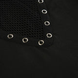 Litlookz Studio Y2K Goth Fishnet Top, view 4