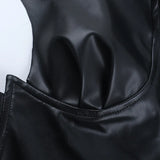 Litlookz Studio Y2K Goth Flame Crop Top, view 5