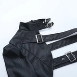 Litlookz Studio Y2K Goth Harness One Sleeve Top, view 5