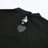 Litlookz Studio Y2K Goth High Neck Fishnet Top, view 6