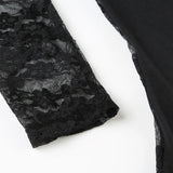 Litlookz Studio Y2K Goth Lace Back Top, view 5