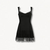 Litlookz Studio Y2K Goth Lace Mini Dress, view 5