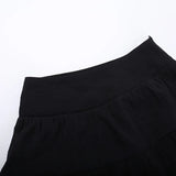 Litlookz Studio Y2K Goth Layered Asymmetrical Maxi Skirt, view 5