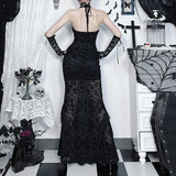 Litlookz Studio Y2K Goth Mermaid Maxi Dresses, view 2
