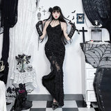 Litlookz Studio Y2K Goth Mermaid Maxi Dresses, view 4