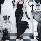 Litlookz Studio Y2K Goth Mermaid Maxi Dresses, view 5