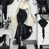 Litlookz Studio Y2K Goth Mermaid Maxi Skirt, view 3