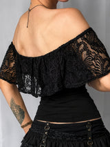Litlookz Studio Y2K Goth Raven Top, view 3