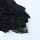 Litlookz Studio Y2K Goth Ruffle Skort, view 3