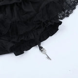 Litlookz Studio Y2K Goth Ruffle Skort, view 4